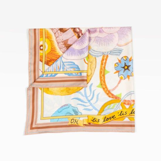 Bond & Grace 머플러/스카프 본드 & 그레이스 수다스러운 꽃 아트 스카프 - OTHER BRANDS