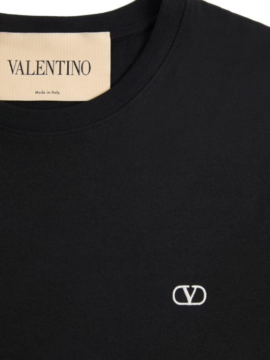 26FW 발렌티노 가라바니 반팔 티셔츠 VMG10VBMM 0NO Nero - VALENTINO GARAVANI