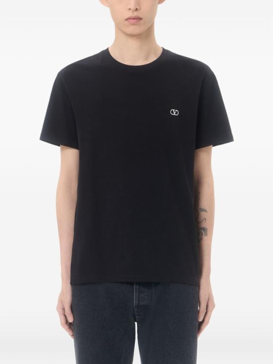 26FW 발렌티노 가라바니 반팔 티셔츠 VMG10VBMM 0NO Nero - VALENTINO GARAVANI