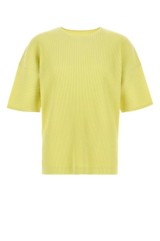 26SS 옴므 플리세 이세이 미야케 반팔 티셔츠 HP66JK053 53 ZUCCHINIYELLOW