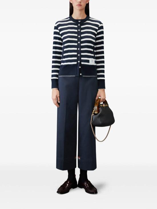 26SS 톰브라운 스트레이트 팬츠 FTC519UF0175 415 NAVY - THOM BROWNE