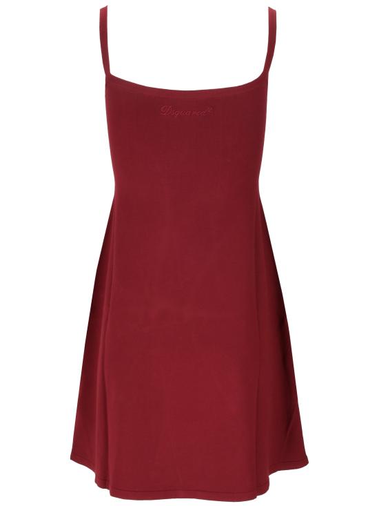 26SS 디스퀘어드2 숏 원피스 S72CV0741D13217 355 BORDEAUX - DSQUARED2