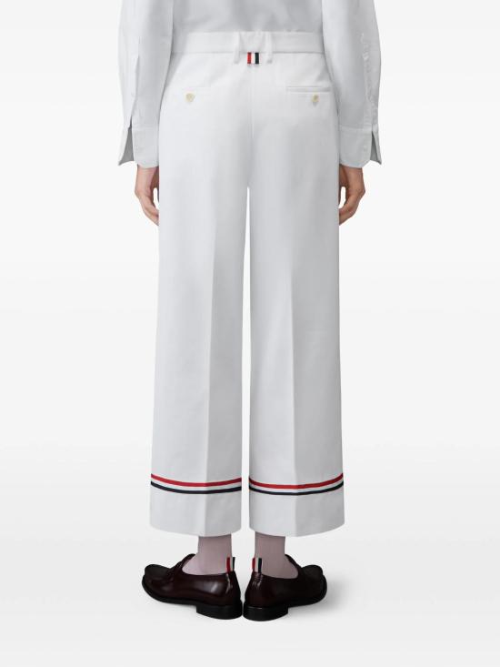 26SS 톰브라운 스트레이트 팬츠 FTC519UF0175 100 WHITE - THOM BROWNE