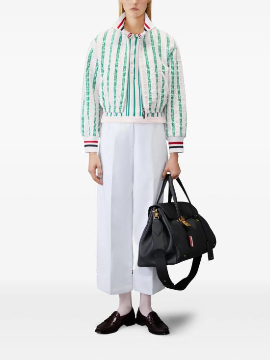 26SS 톰브라운 스트레이트 팬츠 FTC519UF0175 100 WHITE - THOM BROWNE