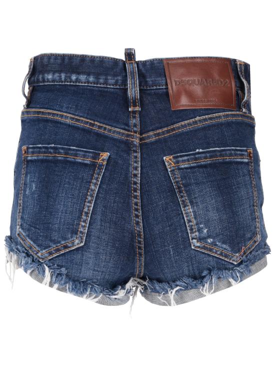 26SS 디스퀘어드2 데님 숏팬츠 S75MU0544S30664 470 NAVY BLUE - DSQUARED2