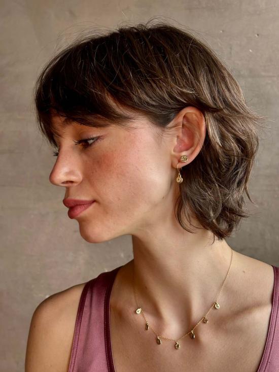  Emilie Shapiro 이어링 에밀리 샤피로 화이트 사파이어 드롭