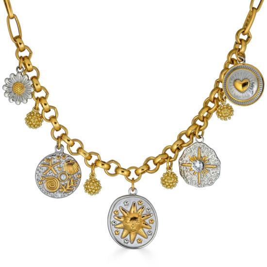  로니 폴 주얼리 목걸이/팬던트 혼합 금속 참 목걸이 - LONI PAUL JEWELRY