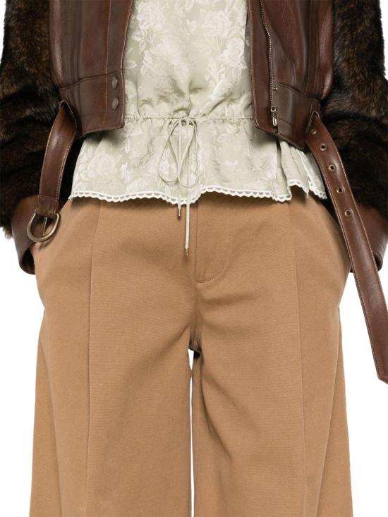 25FW 끌로에 스트레이트 팬츠 7626222012640 BROWN - CHLOE