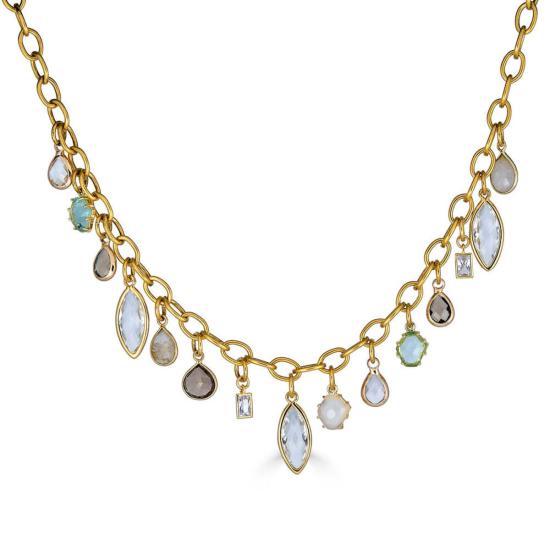  로니 폴 주얼리 목걸이/팬던트 싱글 스트랜드 보석 참 목걸이 - LONI PAUL JEWELRY
