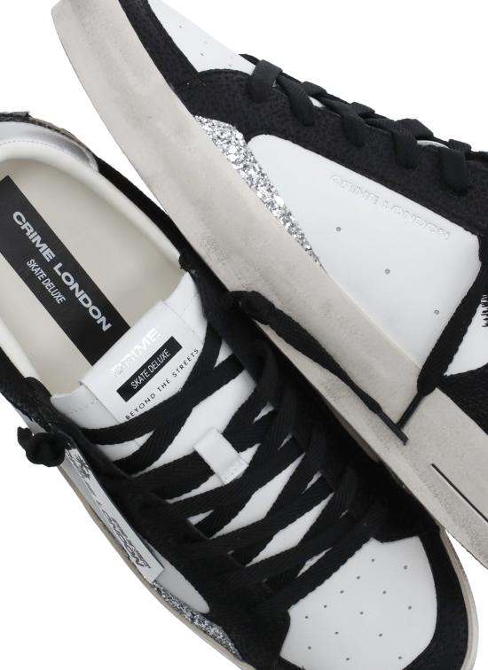 26FW 크라임런던 스니커즈 22100WA9 20A SK8 DEKUXEBLACK White - CRIME LONDON