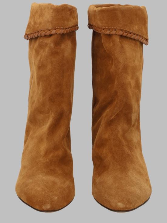 26FW 이자벨마랑 달비 드레이프 스웨이드 카프스킨 레더 부츠 BO0188FB C1A20S50CO BROWN