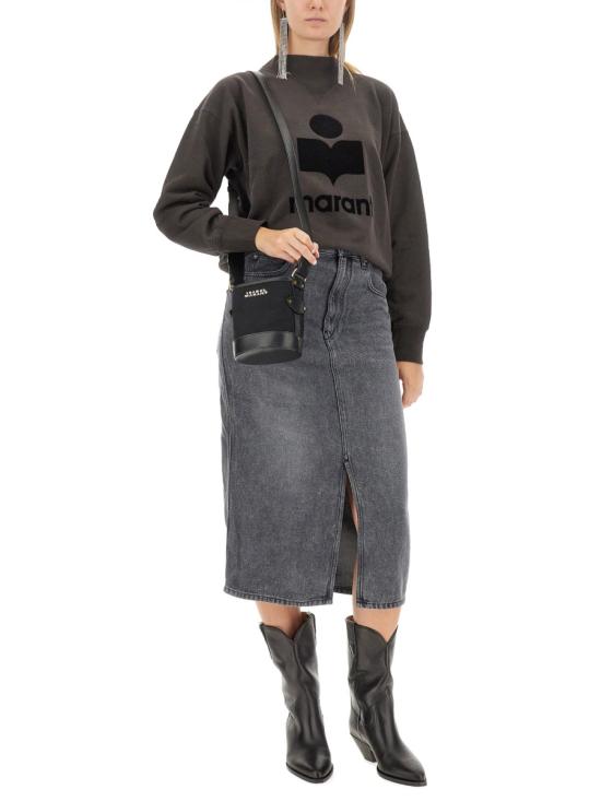 26FW 이자벨마랑에뚜왈 모비 로고 스웨트셔츠 SW0003FA A1M07E02FK CHARCOAL - ISABEL MARANT ETOILE