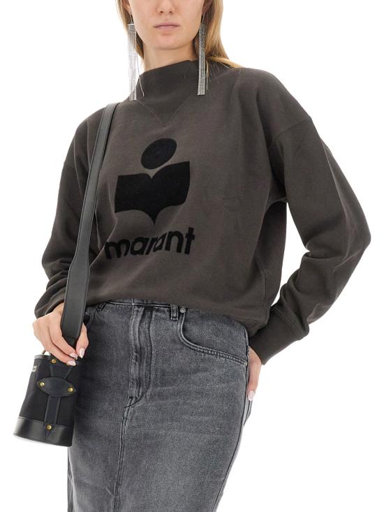 26FW 이자벨마랑에뚜왈 모비 로고 스웨트셔츠 SW0003FA A1M07E02FK CHARCOAL - ISABEL MARANT ETOILE