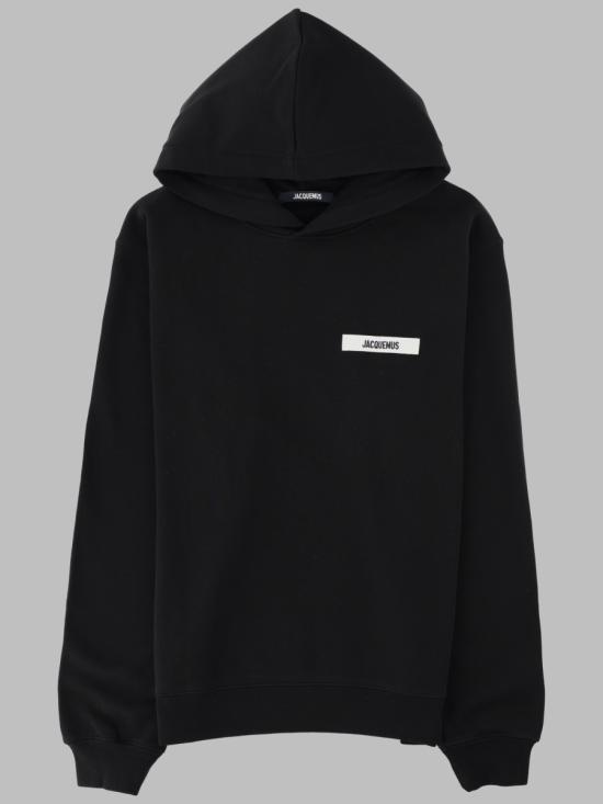 26FW 자크뮈스 그로그랭 후드 티셔츠 HOM00247AJ0 0126990 BLACK