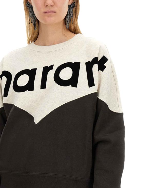 26FW 이자벨마랑에뚜왈 휴스턴 투톤 마랑 스웨트셔츠 SW0006FA A1M08E02FK MULTICOLOUR - ISABEL MARANT ETOILE