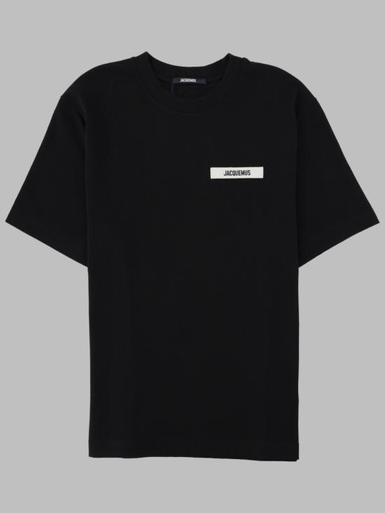 26FW 자크뮈스 그로그랭 로고 티셔츠 TSM00133AJ0 0226990 BLACK