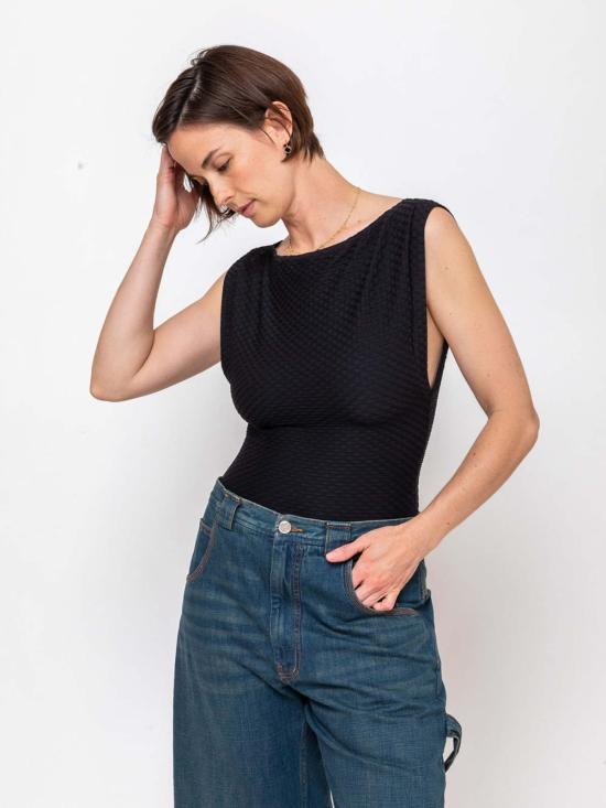  레이첼 코미 바디수트 티셔츠 플라자 정장 보디수트 - RACHEL COMEY