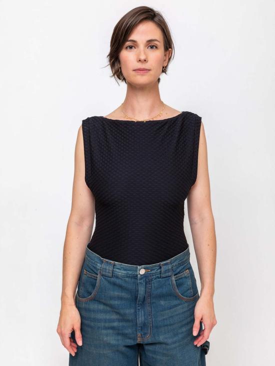  레이첼 코미 바디수트 티셔츠 플라자 정장 보디수트 - RACHEL COMEY