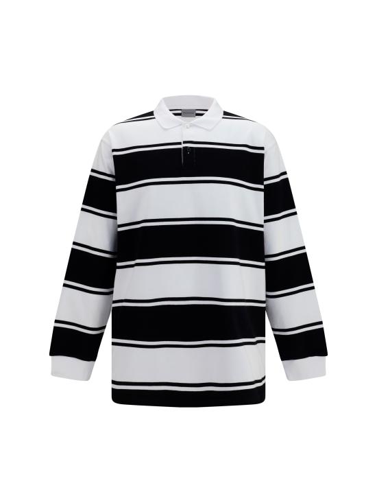 26FW 발렌시아가 폴로 티셔츠 A00189TUVW7 1070 WHITE