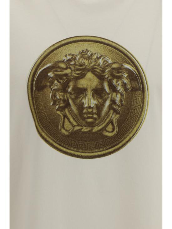 26FW 베르사체 반팔 티셔츠 10260931A18735 1W790 CREAM - VERSACE