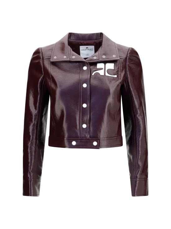 26FW 쿠레쥬 가죽 자켓 223CBL005VY0014 4090 BORDEAUX