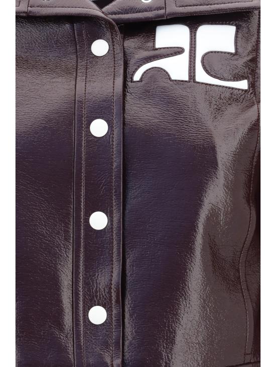 26FW 쿠레쥬 가죽 자켓 223CBL005VY0014 4090 BORDEAUX - COURREGES