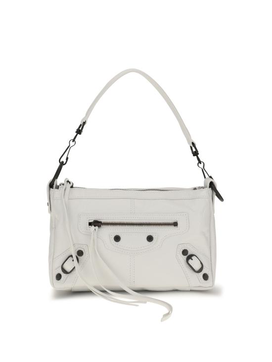 26FW 발렌시아가 르 시티 모토 미니백 8661222ABEK 9001 WHITE
