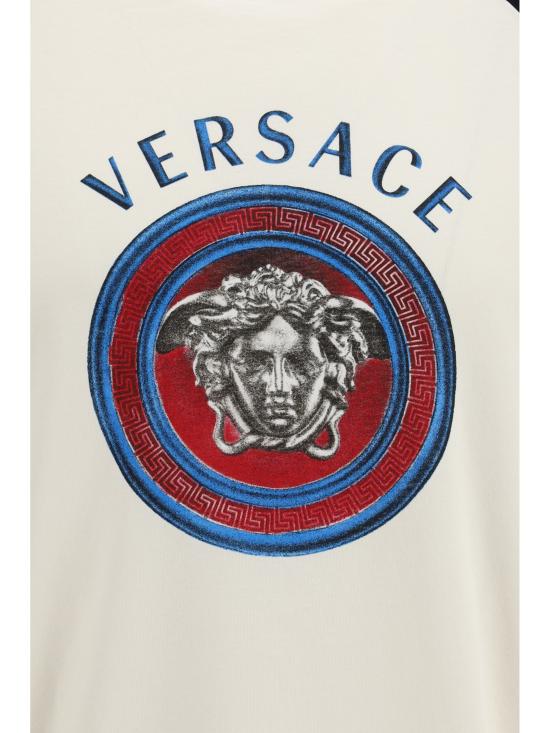 26FW 베르사체 반팔 티셔츠 10255991A18502 2W0K0 WHITE - VERSACE