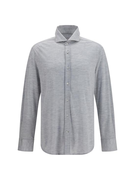 26SS 브루넬로 쿠치넬리 프렌치 칼라 셔츠 MD8216686 C570 GREY