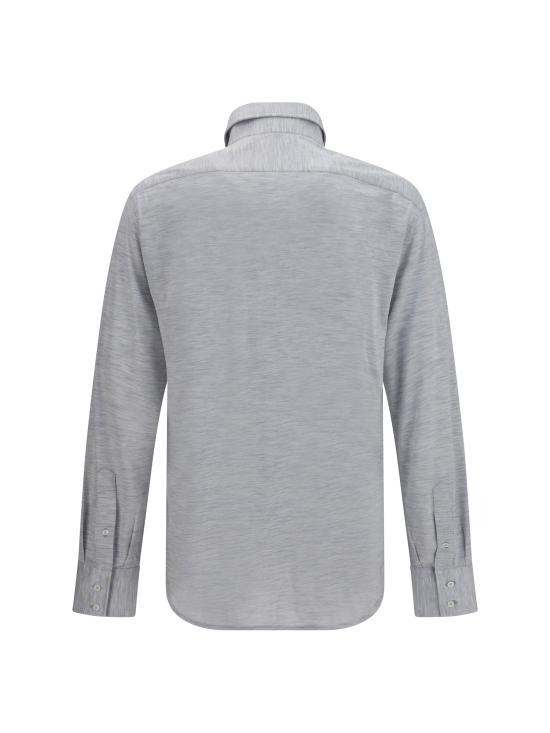 26SS 브루넬로 쿠치넬리 프렌치 칼라 셔츠 MD8216686 C570 GREY - BRUNELLO CUCINELLI