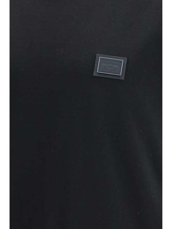 26FW 돌체앤가바나 반팔 티셔츠 G8PV1TG7Q1Q N0000 BLACK - DOLCE & GABBANA