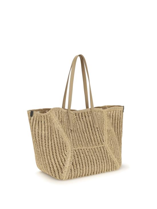 26SS 브루넬로 쿠치넬리 테크노 라피아 BC Duo 백 MB97D2571 C802 BEIGE - BRUNELLO CUCINELLI