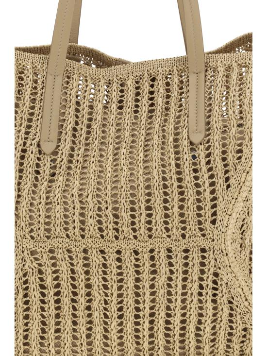 26SS 브루넬로 쿠치넬리 테크노 라피아 BC Duo 백 MB97D2571 C802 BEIGE - BRUNELLO CUCINELLI