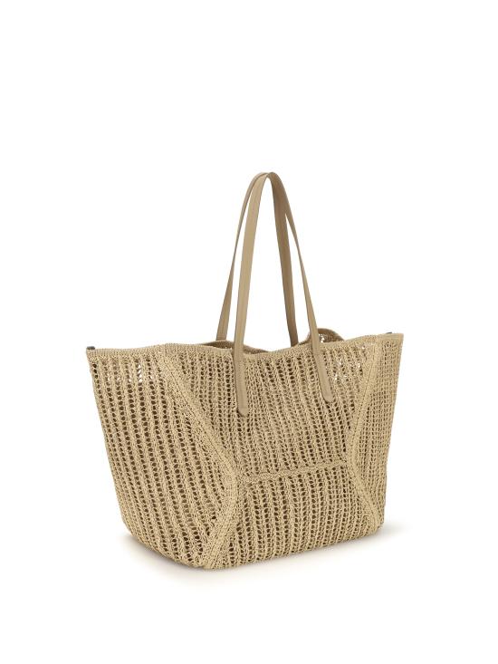 26SS 브루넬로 쿠치넬리 테크노 라피아 BC Duo 백 MB97D2571 C802 BEIGE - BRUNELLO CUCINELLI