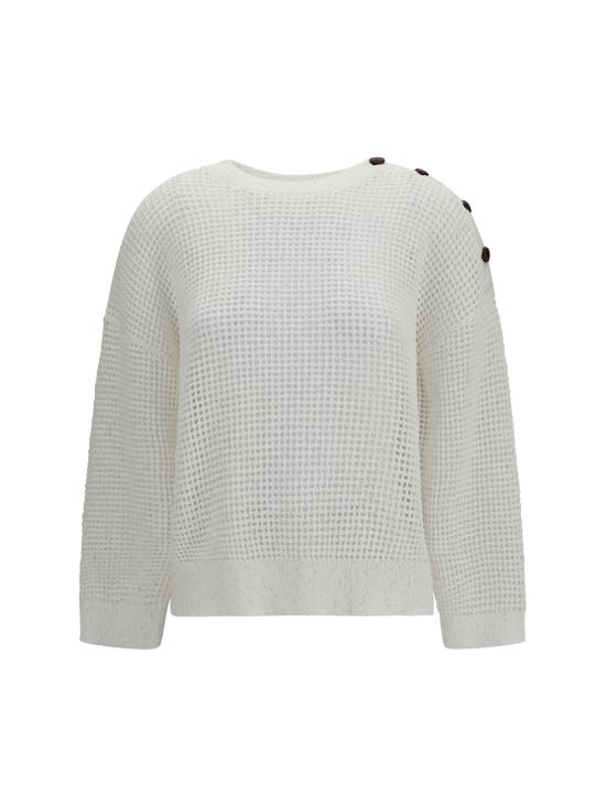 26SS 브루넬로 쿠치넬리 스웨터 MDV762120 CJ159 WHITE