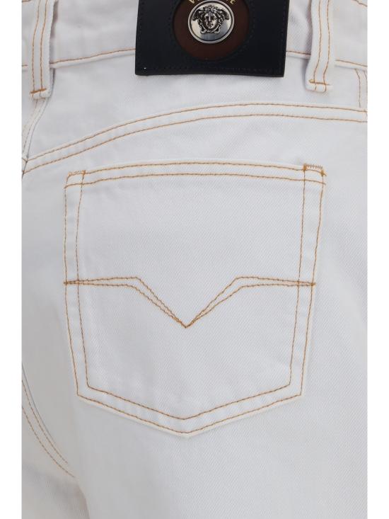 26FW 베르사체 데님 팬츠 10256681A18652 1D660 WHITE - VERSACE