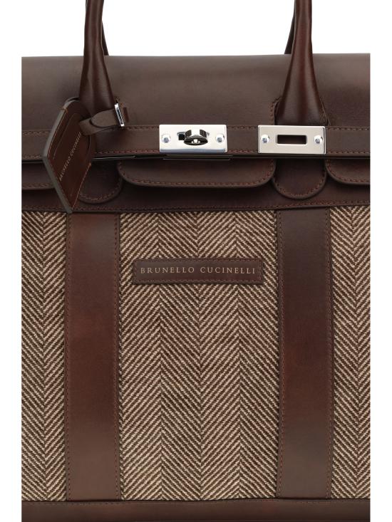 26FW 브루넬로 쿠치넬리 더플백 MBROBU071 CYA14 BROWN - BRUNELLO CUCINELLI