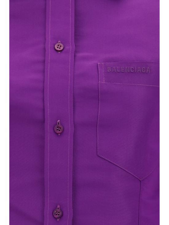 26FW 발렌시아가 블라우스 872318TUP19 5210 PURPLE - BALENCIAGA