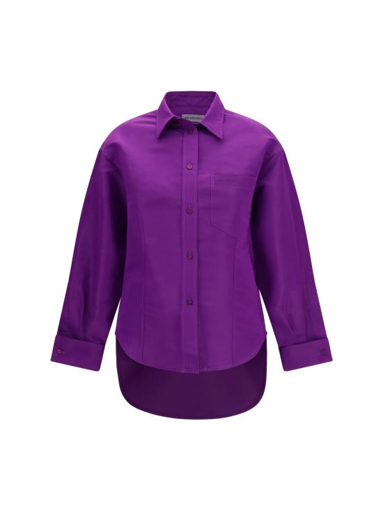 26FW 발렌시아가 블라우스 872318TUP19 5210 PURPLE