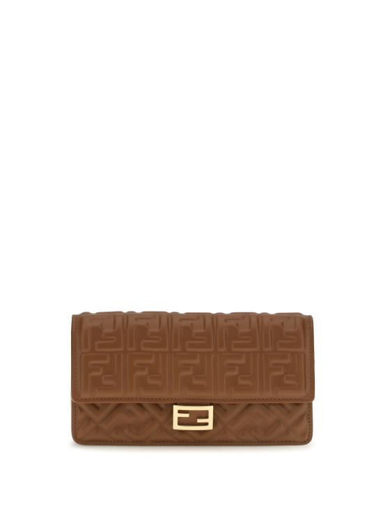 26FW 펜디 바게트 체인 지갑 8M0498AAJD F1UJK BROWN
