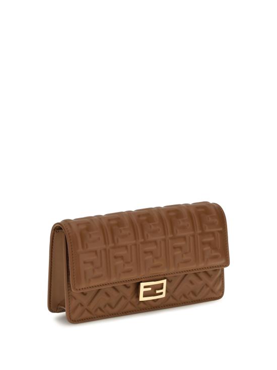 26FW 펜디 바게트 체인 지갑 8M0498AAJD F1UJK BROWN - FENDI