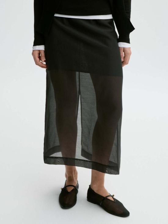  바이말렌비거 롱 스커트 By Malene Birger 에스타 실크 오간자 스커트 - BY MALENE BIRGER