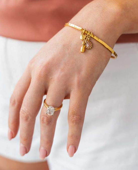  Loni Paul Jewelry 팔찌 로니 폴 주얼리 피치 문스톤 탈리스만 뱅글 팔찌 - LONI PAUL JEWELRY