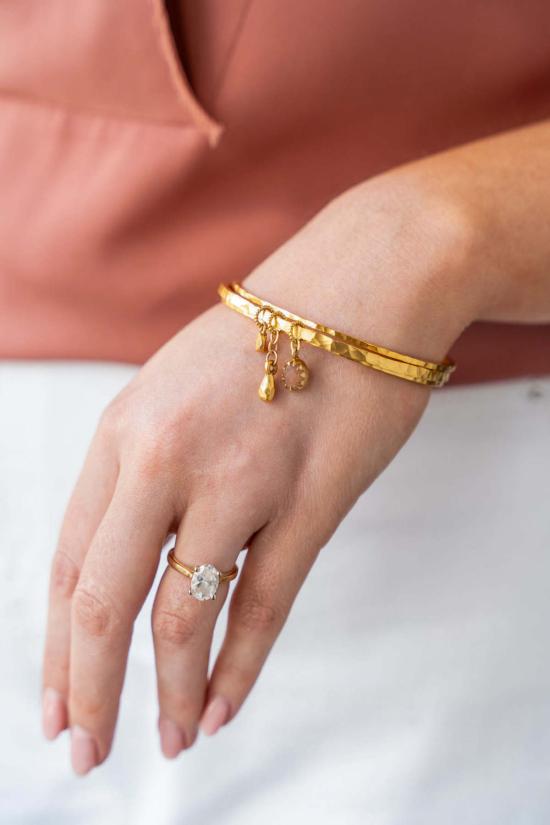  Loni Paul Jewelry 팔찌 로니 폴 주얼리 피치 문스톤 탈리스만 뱅글 팔찌 - LONI PAUL JEWELRY