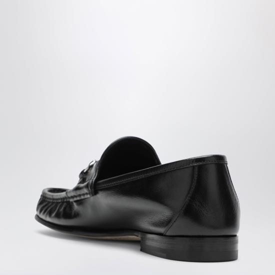 26FW 구찌 루가노 가죽 로퍼 871668AAF3Q Black - GUCCI