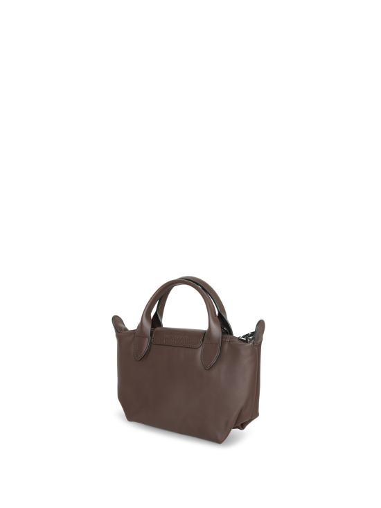  롱샴 르 플리아쥬 엑스트라 XS 레더 파우치 34205987 002 Brown - LONGCHAMP