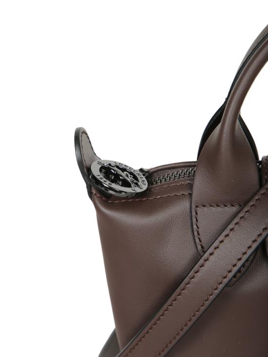  롱샴 르 플리아쥬 엑스트라 XS 레더 파우치 34205987 002 Brown - LONGCHAMP