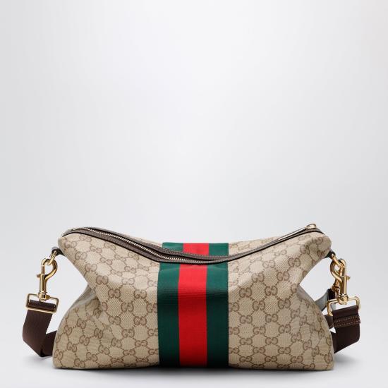 26FW 구찌 웹 디테일의 미디엄 GG 크로스백 A002KXFAF99 Beige - GUCCI