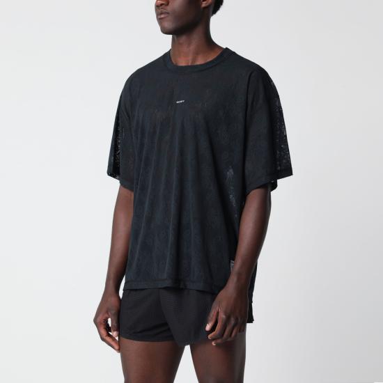 26SS 새티스파이 반팔 티셔츠 11084NY Black