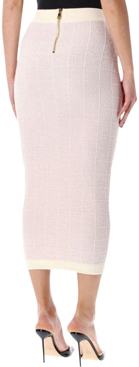 26SS 발망 미디 스커트 3615885889090 PINK - BALMAIN